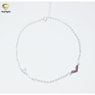 Lắc chân bạc Ý 925 Huệ Ngân - Love in Love RYBJ50042