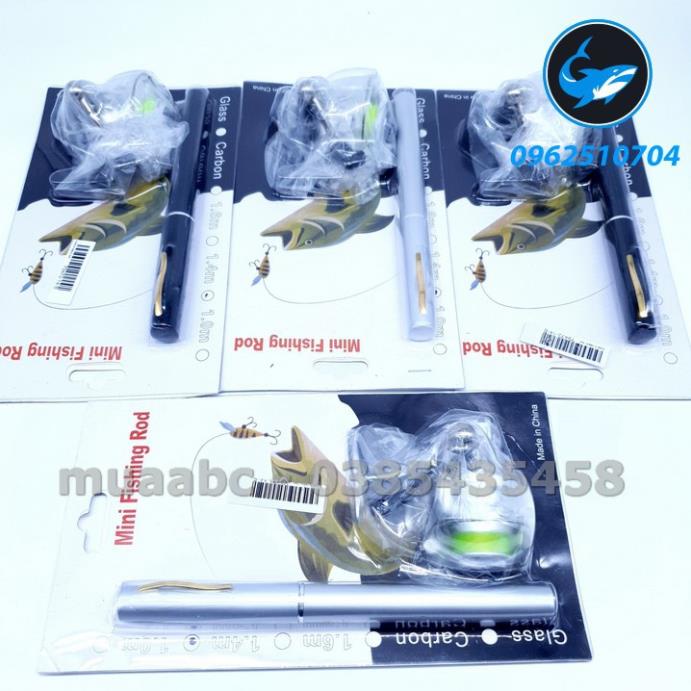 Bộ Cần Câu Bút Máy Đứng Kim Loại Dài 1m4 1m6 Để Vừa Cóp Xe Bỏ Túi