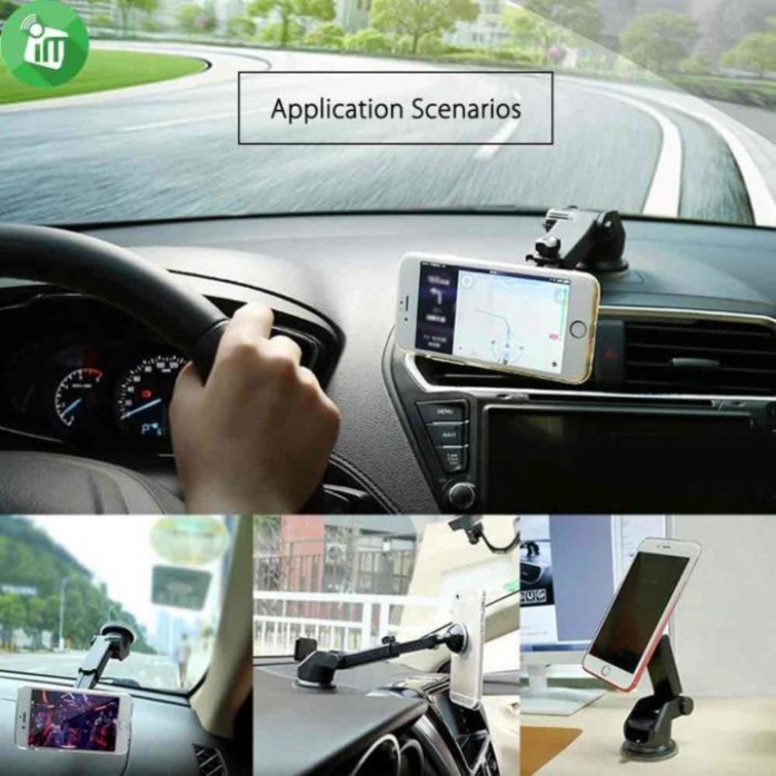 Gía đỡ điện thoại trên ô tô nhãn hiệu Baseus SULX-0S, hít nam châm, xoay 360 độ - Hàng chính hãng {CHÍNH HÃNG 100%}