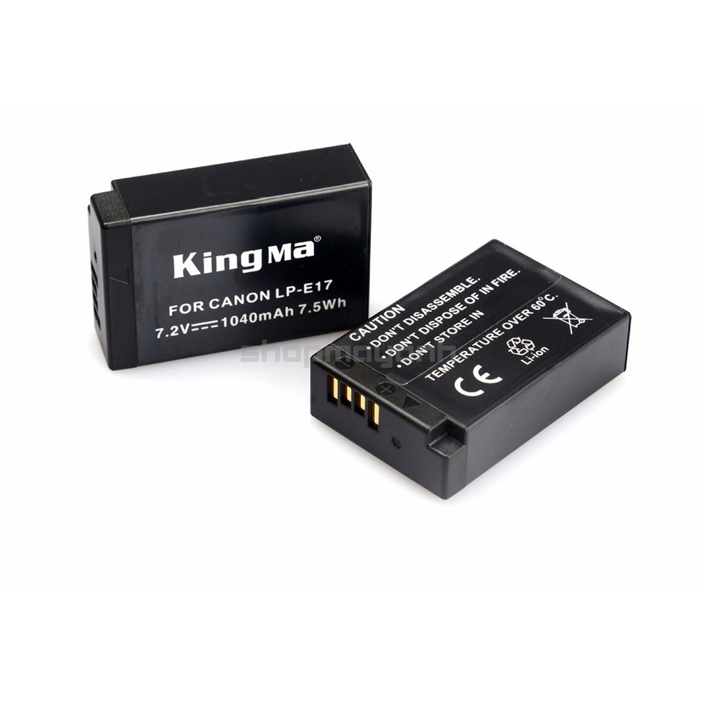 Bộ 2 Pin và Sạc đôi KingMa LP-E17 cho CANON 750D,760D,800D...
