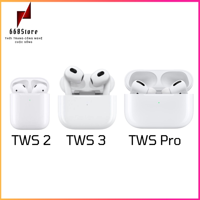 Tai nghe bluetooth TWS, tai nghe không dây cao cấp âm bass siêu trầm, hàng full box nguyên seal bảo hành 6 tháng