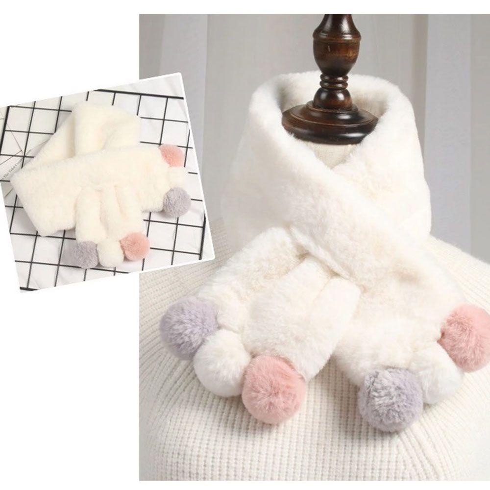 Khăn Choàng Cổ Giả Lông Thỏ Thời Trang Mùa Đông Mới Cho Bé