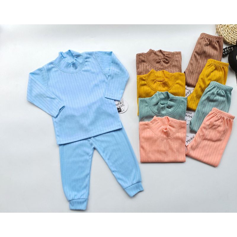 Bộ thun gân G2 cho bé minkid