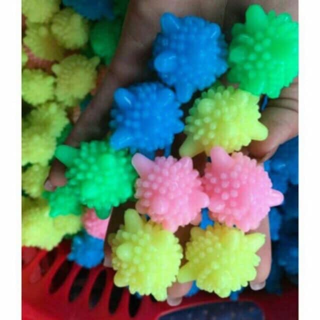 Combo 10 Banh giặt mini cao su dạng cầu gai