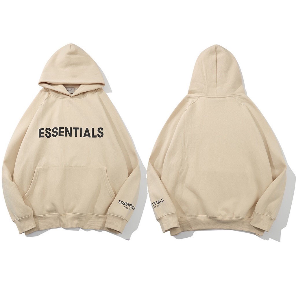 Áo Khoác HOODIE Nam Nữ ESSENTIALS Chất Vải Dày Dặn Ấm Áp