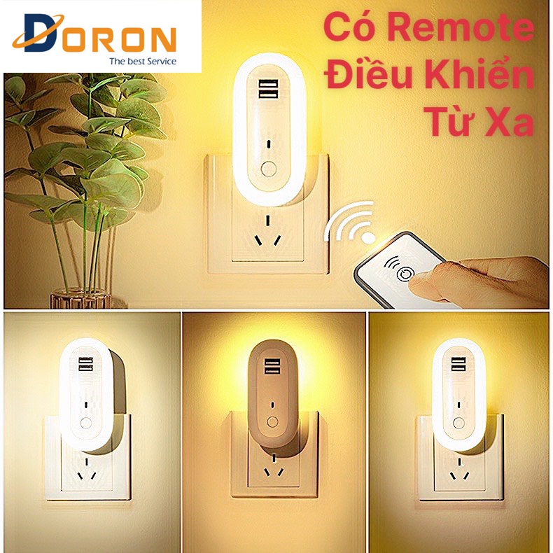 Đèn Ngủ Điều Khiển Từ Xa OVAL NIGHT LIGHT - Đèn Ngủ Thông Minh - Có 10 Cấp Độ Sáng, Hẹn Giờ