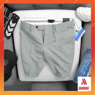 QUẦN short nam vải cotton co giãn nhẹ dáng công sở tây âu, đẹp giá