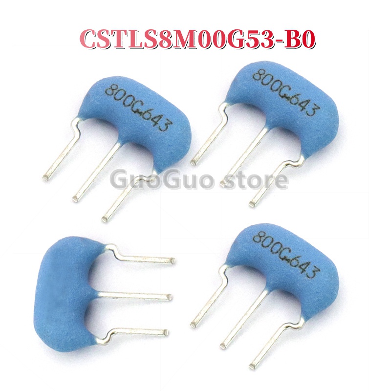 Nội Tuyến Gốm Murata 20 Chiếc Pha Lê CSTLS8M00G53-B0 8,00MHZ 8MHZ DIP-3P Mới pxy