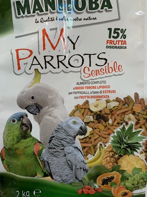 Hỗn hợp thức ăn viên dành cho Vẹt 25k/100g..