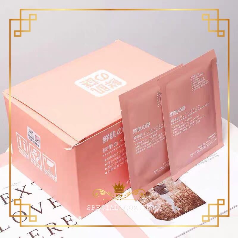 👑 Mặt Nạ Nhau Thai Cừu Tế Bào Gốc - Mask Cuống Rốn Nhật Bản Rwine Beauty (check mã vạch)