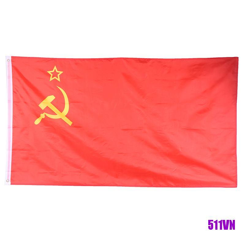 Cờ Liên Xô Nước Liên Xô Trang Trí 3x5ft