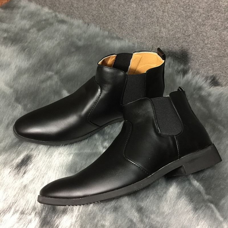 Giày Boot Chelsea Da Trơn