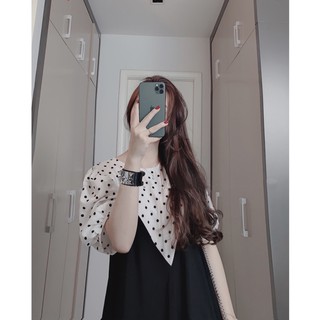 Váy chấm bi big size Nữ giới