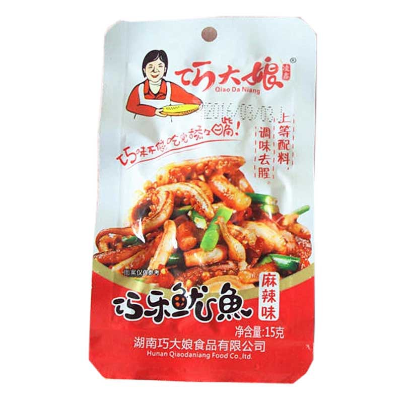 Hộp 20 Gói Râu Mực Xào Cay Qiao Da Niang 12g | BigBuy360 - bigbuy360.vn