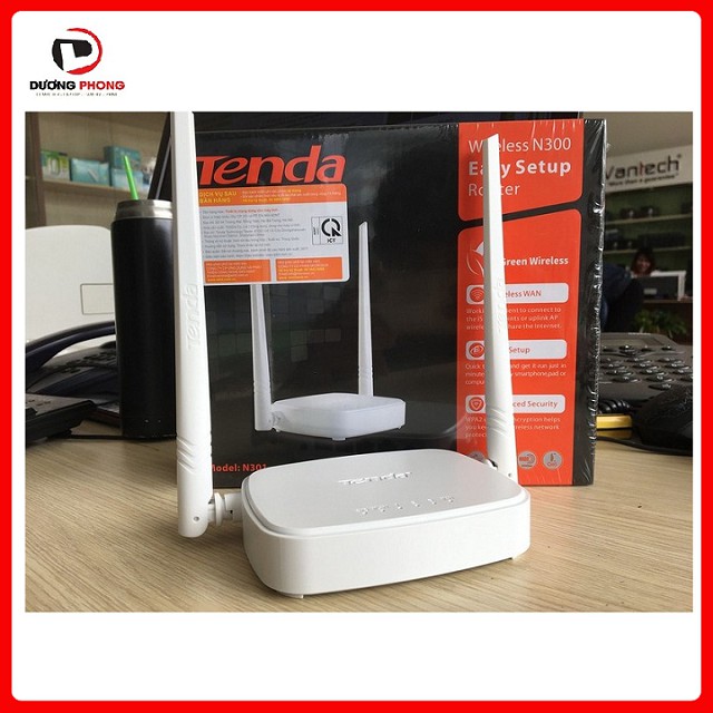 Bộ phát Wifi 2 râu Tenda N301-Tốc độ 300Mbps Chính Hãng | BigBuy360 - bigbuy360.vn