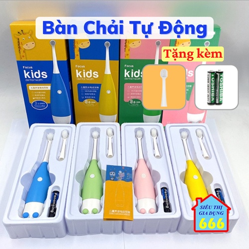 [TIỆN LỢI] Bàn chải tự động  Máy đánh răng tự động cho bé thông minh cao cấp lông mềm mại an toàn dễ sử dụng