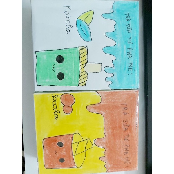 Squishy trà sữa tự pha handmade