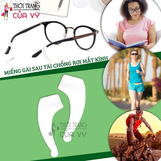 BỘ 2 MIẾNG GÀI SAU TAI CHỐNG LÀM RƠI MẮT KÍNH MÀU TRẮNG
