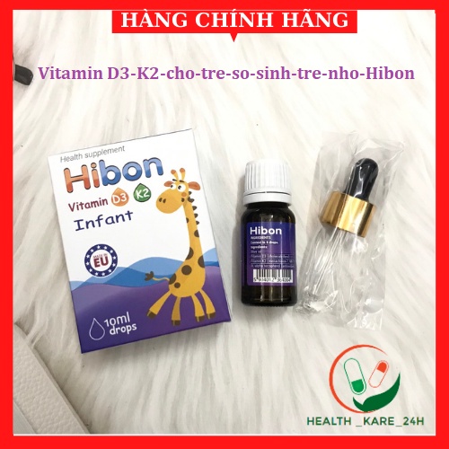 Vitamin D3 K2 chính hãng nhập khẩu Châu Âu Hibon giúp tăng chiều cao hấp thu tối đa Canxi cho cơ thể