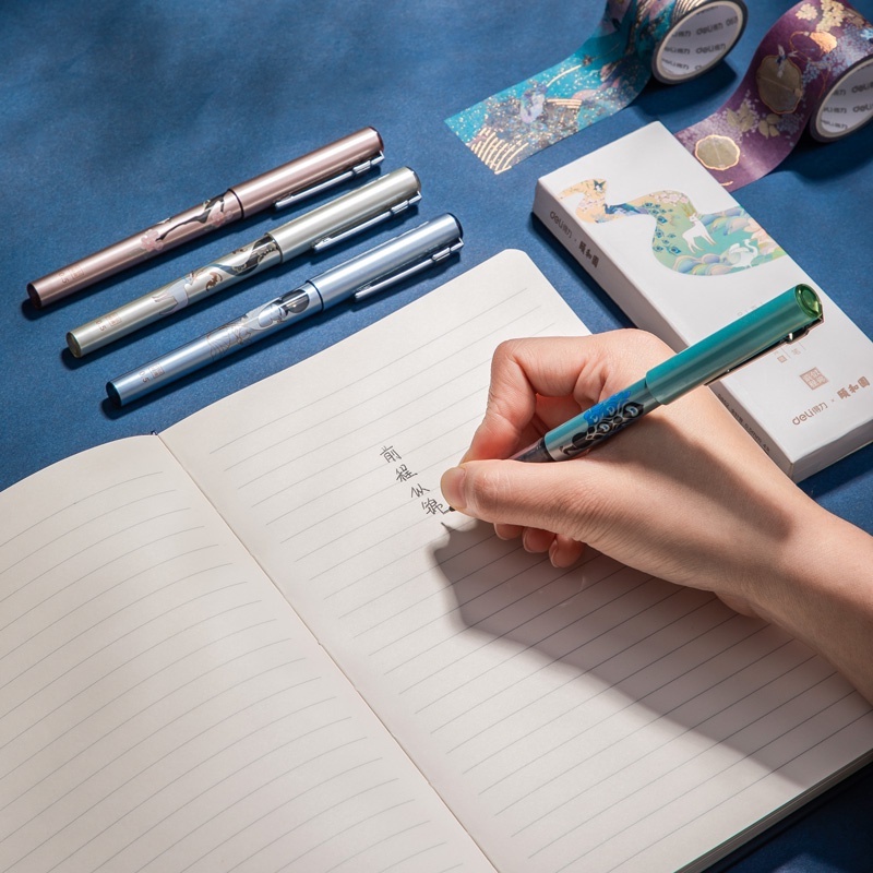 Bút Mực Gel Đen Ngòi 0.5mm Phong Cách Vintage