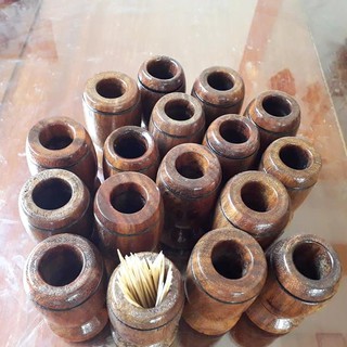 Hũ Đựng Tăm Gỗ Lim - gỗ lim
