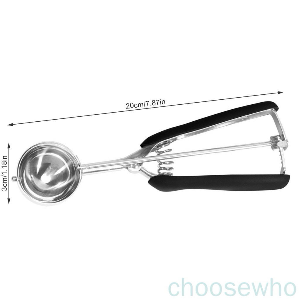 Muỗng múc kem bằng thép không gỉ 3cm tiện dụng