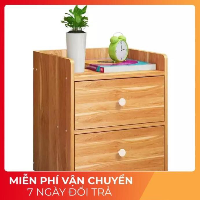 Hộc Tủ Đầu Giường, Kệ Tủ Đầu Giường Gỗ Ép MDF 2 Ngăn Kéo, Nhỏ Gọn Siêu Tiện Dụng Cho Căn Phòng Của Bạn -AQ