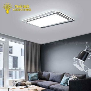 Đèn Mâm Chữ Nhật Trang Trí Phòng Khách Phòng Ngủ THỦ ĐÔ LIGHTING Chất Liệu Thép Sơn Tĩnh Điện LED 3 Chế Độ 977