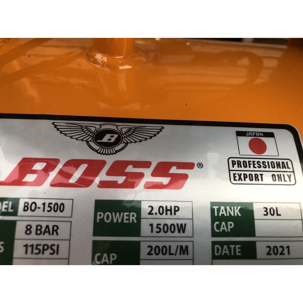 Máy nén khí Boss 30l 2.0hp không dầu nạp hơi cực nhanh chính hãng siêu êm