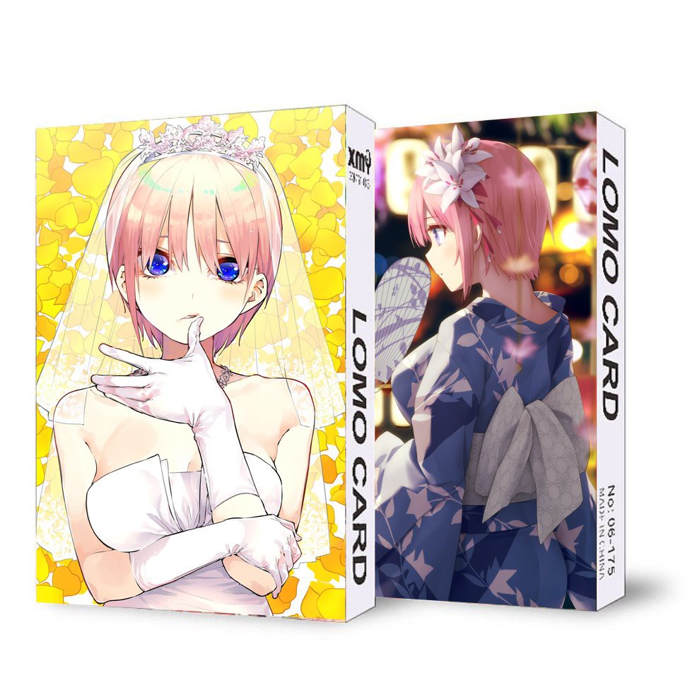 Ảnh lomo IN HÌNH nhân vật GOTOUBUN NO HANAYOME Nhà Có Năm Nàng Dâu anime chibi 30 tấm