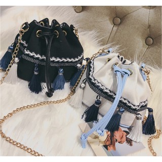 TÚI ĐEO CHÉO ULZZANG (TÚI BUCKET DÂY XÍCH VÀ TÚI TAI THỎ) SIÊU CUTE