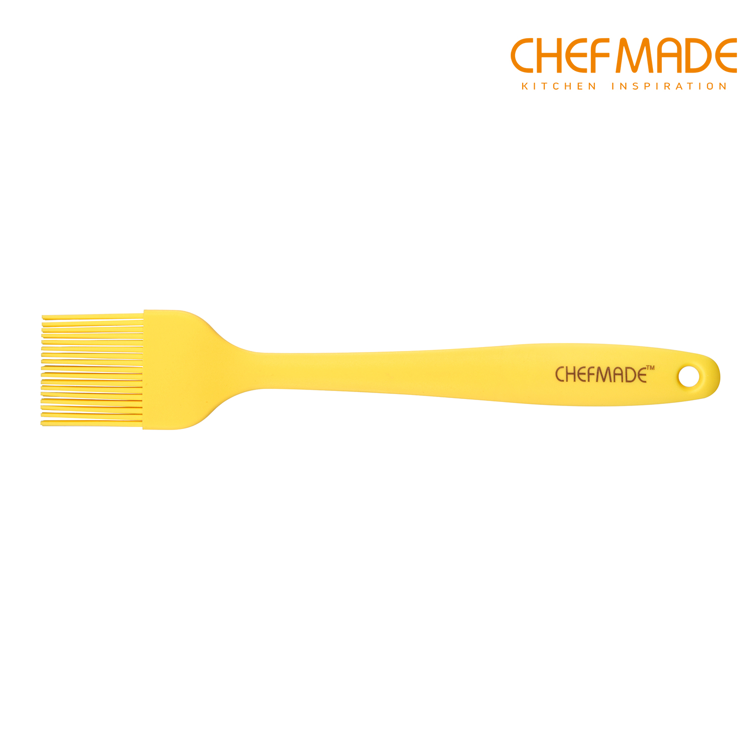 Set 2 Cọ Silicone Phết Mỡ CHEFMADE Cách Nhiệt Chống Dính 10.3" X 1.8" (Vàng)+8.2" X 1.4" (Nâu) Wk9155