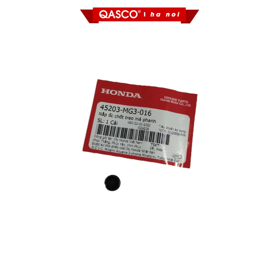 45203MG3016_Nắp ốc chốt treo má phanh HONDA Lead 110 / Future 1  QASCO Phụ Tùng Xe Máy_H355