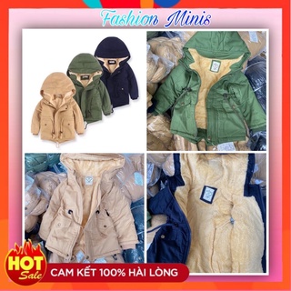 Áo parka lót lông cừu cho bé hàng quảng châu cao cấp