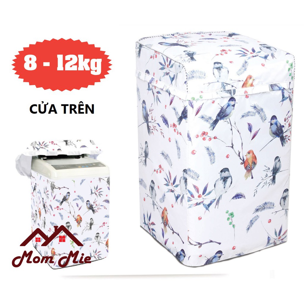 [Hàng cao cấp] Tấm phủ máy giặt 8 - 12kg - bọc máy giặt loại lớn chống nắng, chống nước - E001