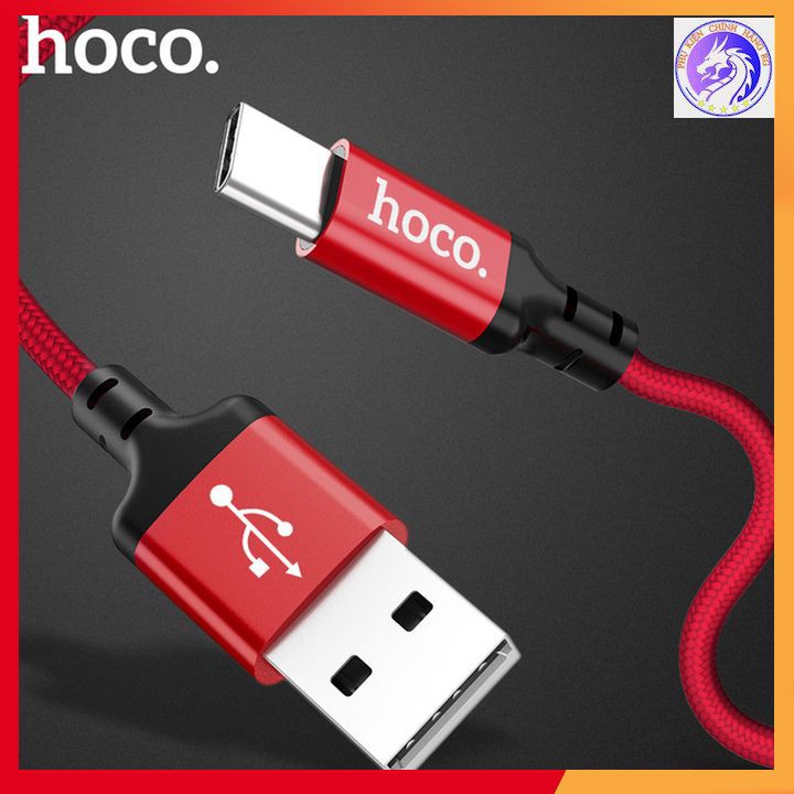 Cáp Sạc Nhanh Dây Dù Max 3A Hoco X14 Type-C Dành Cho Android Cổng Sạc Mới - BH 12 Tháng
