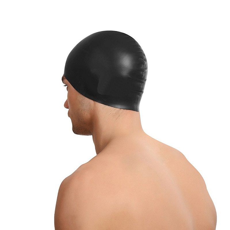Mũ bơi người lớn chất liệu nón bơi silicone trơn POPO CA31 dùng khi bơi lội, thi đấu