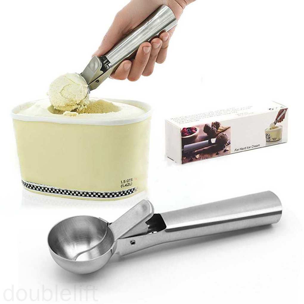 Muỗng múc kem viên bằng thép không gỉ an toàn tiện dụng