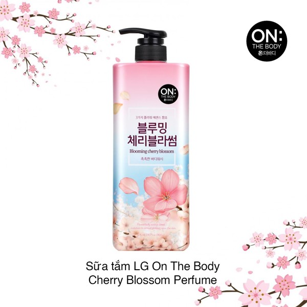 Sữa tắm hương hoa thiên nhiên On The Body Hàn Quốc - bổ sung các dưỡng chất, dưỡng ẩm từ những loại hoa giúp làm trắng d