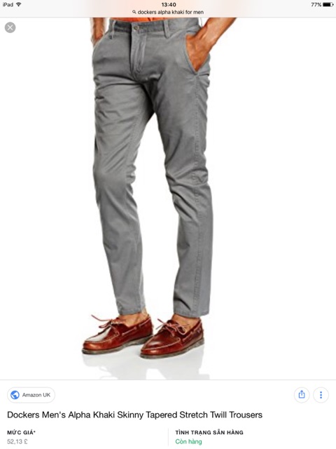 Quần Kaki Docker nam