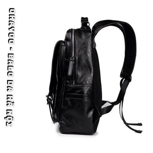 Balo da nam nữ chất liệu da PU cao cấp Hàn Quốc chống nước laptop 15,6 inch |𝑶𝒉𝒂𝒚𝒐𝒐- 𝑩𝒂𝒍𝒐 𝒅𝒂 𝑯𝒂̀ 𝑵𝒐̣̂𝒊