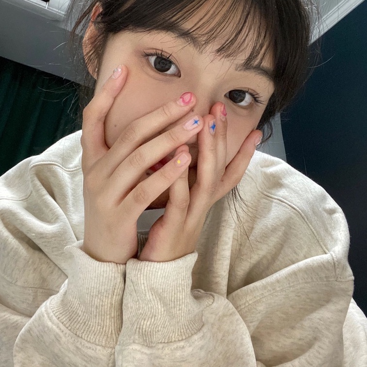 ZHELIHANGFEI Áo Sweater Tay Dài Cổ Tròn Dáng Rộng In Họa Tiết Xinh Xắn