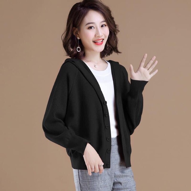 Áo cardigan có mũ nữ