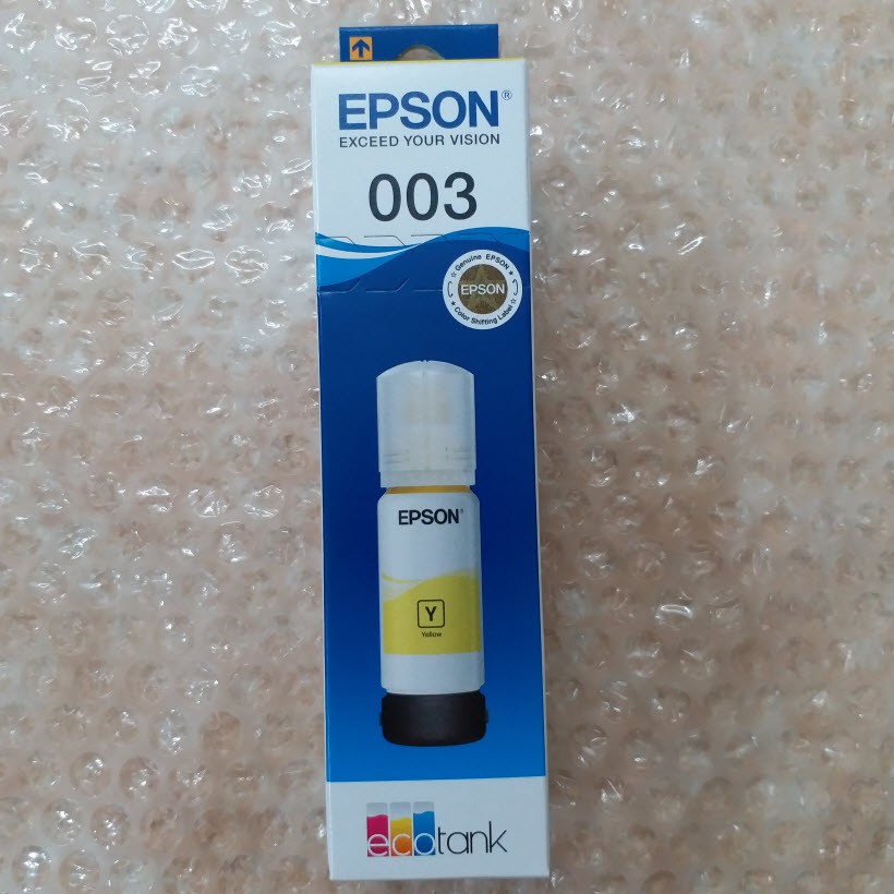 Mực In Epson C13T00V400 - 003 Yellow cho máy in Epson L1110/L3110/ L3150/ L5190 - Hàng Chính Hãng