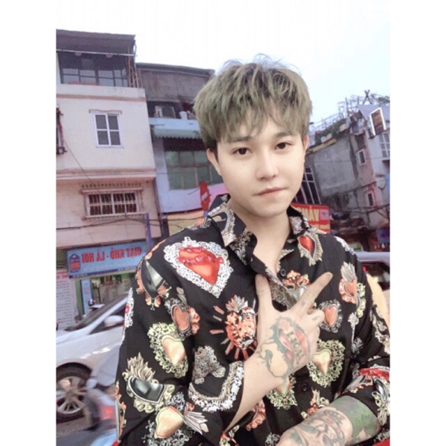 Sơ mi nam hình trái tim