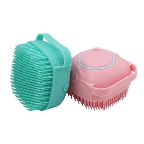 Bàn chải tắm cho chó mèo - Bàn chà lông găng tay massage cho cún và mèo
