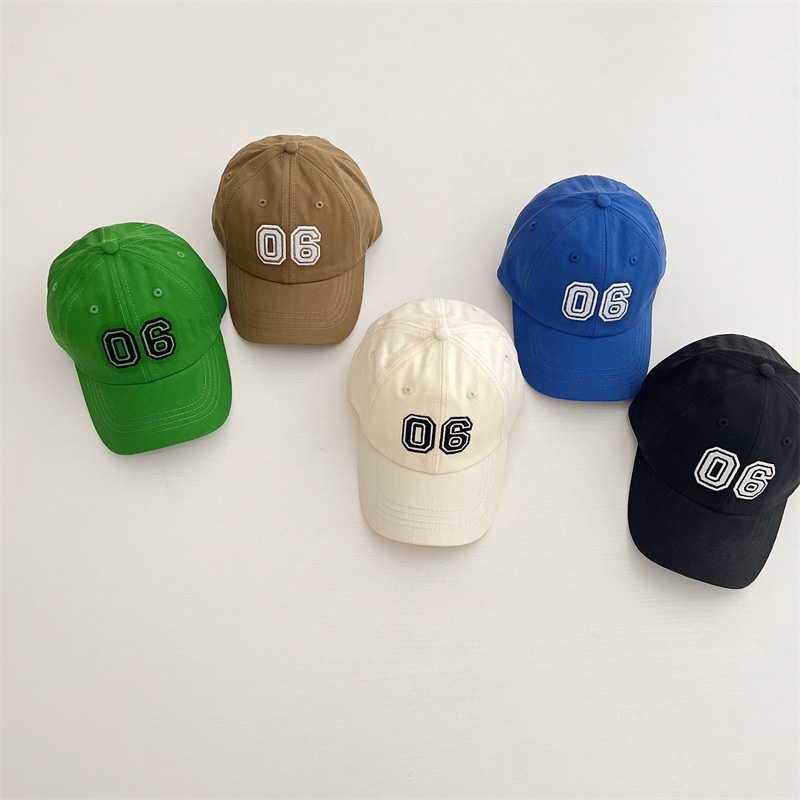 Mũ Lưỡi Trai Chống Nắng Màu Trơn Thêu Họa Tiết 06 Thời Trang Cho Bé