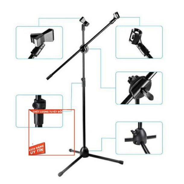 Chân đế đứng kẹp Micro bom mic stand IJ05 - chân đế micro sân khấu COK SHOP