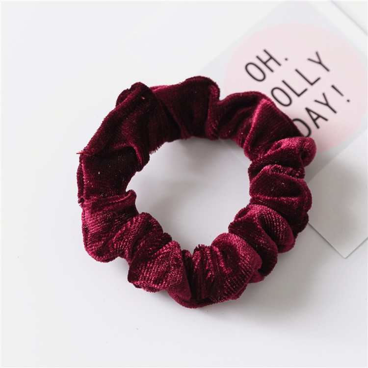 Dây Buộc Tóc Cao Su Co Giãn Kiểu Dáng Đơn Giản Phong Cách Hàn Quốc