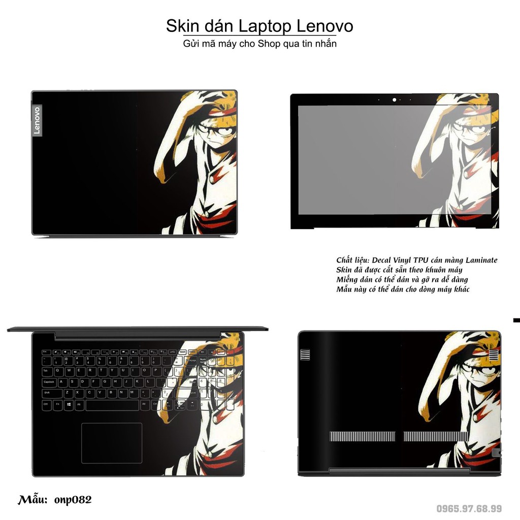 Skin dán Laptop Lenovo in hình One Piece _nhiều mẫu 7 (inbox mã máy cho Shop)